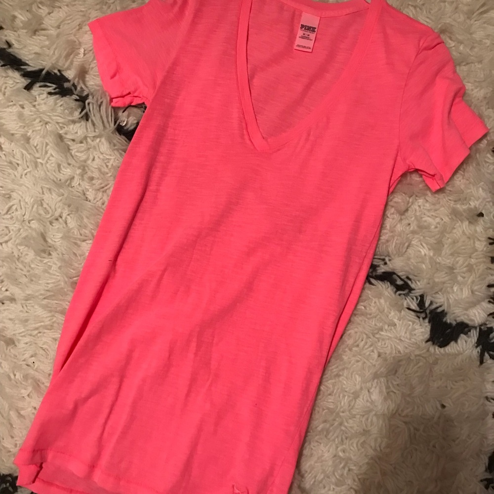 Victoria Secret Pink, bright pink tee